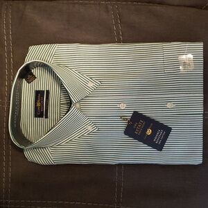 White/Green Club Room Dress Shirt